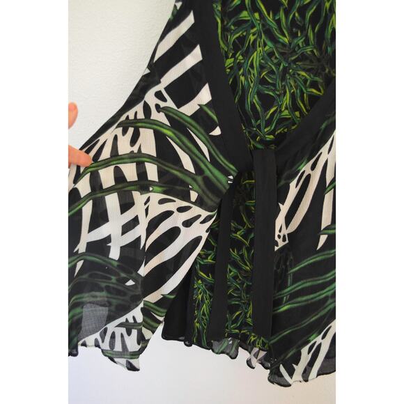 Proenza Schouler Tropical Print Mini Dress Silk Size 4 - Picture 5 of 9